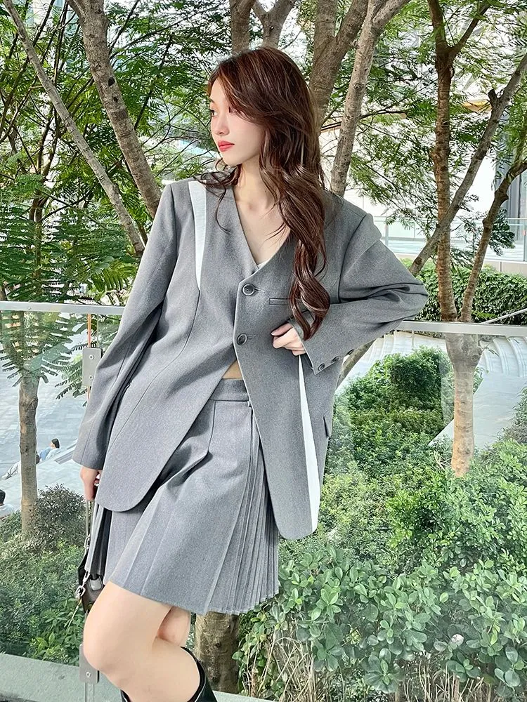 Pleats Short Girly Casual Skirt