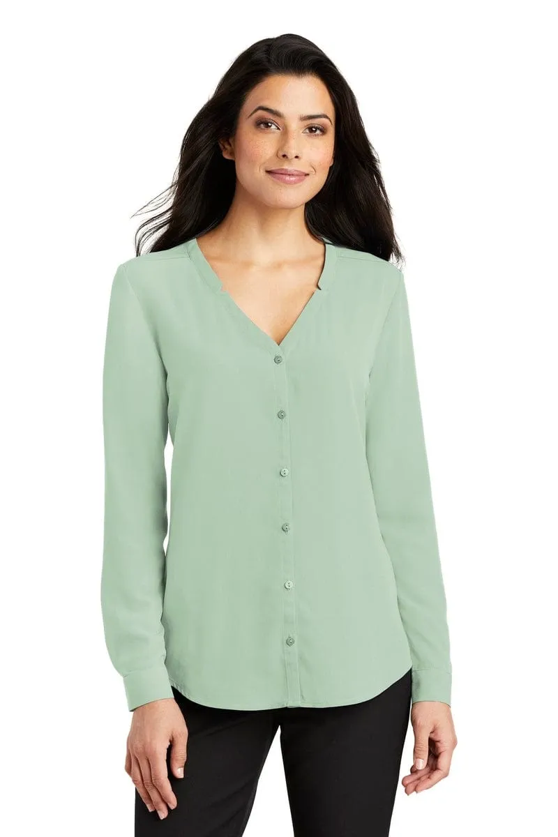 Port Authority ®  Ladies Long Sleeve Button-Front Blouse. LW700