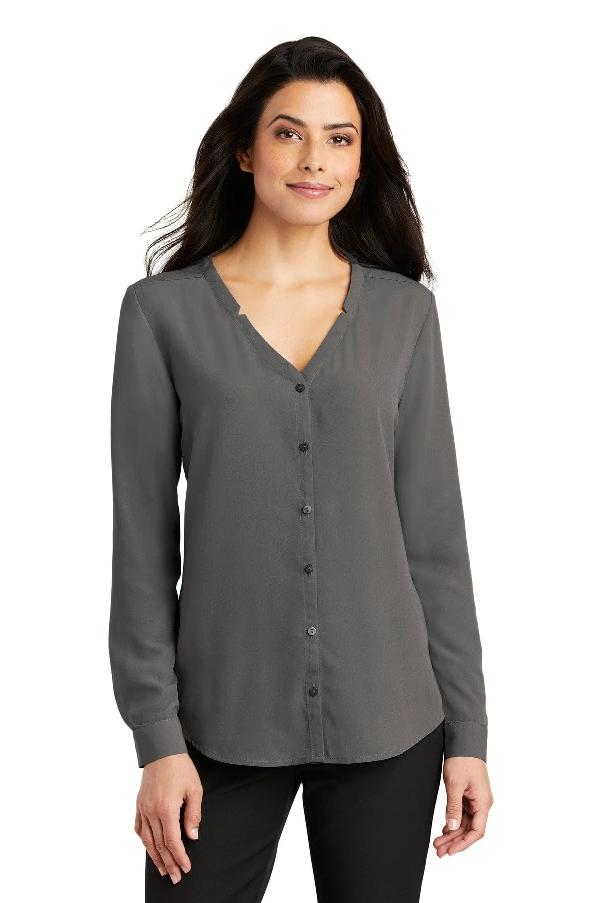 Port Authority ®  Ladies Long Sleeve Button-Front Blouse. LW700