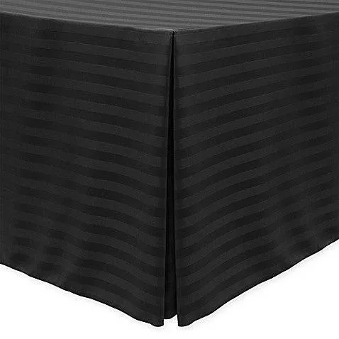 Rectangular Fitted Tablecloth Standard 29" Height Poly Stripe