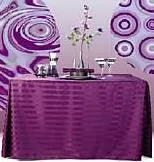 Rectangular Fitted Tablecloth Standard 29" Height Poly Stripe
