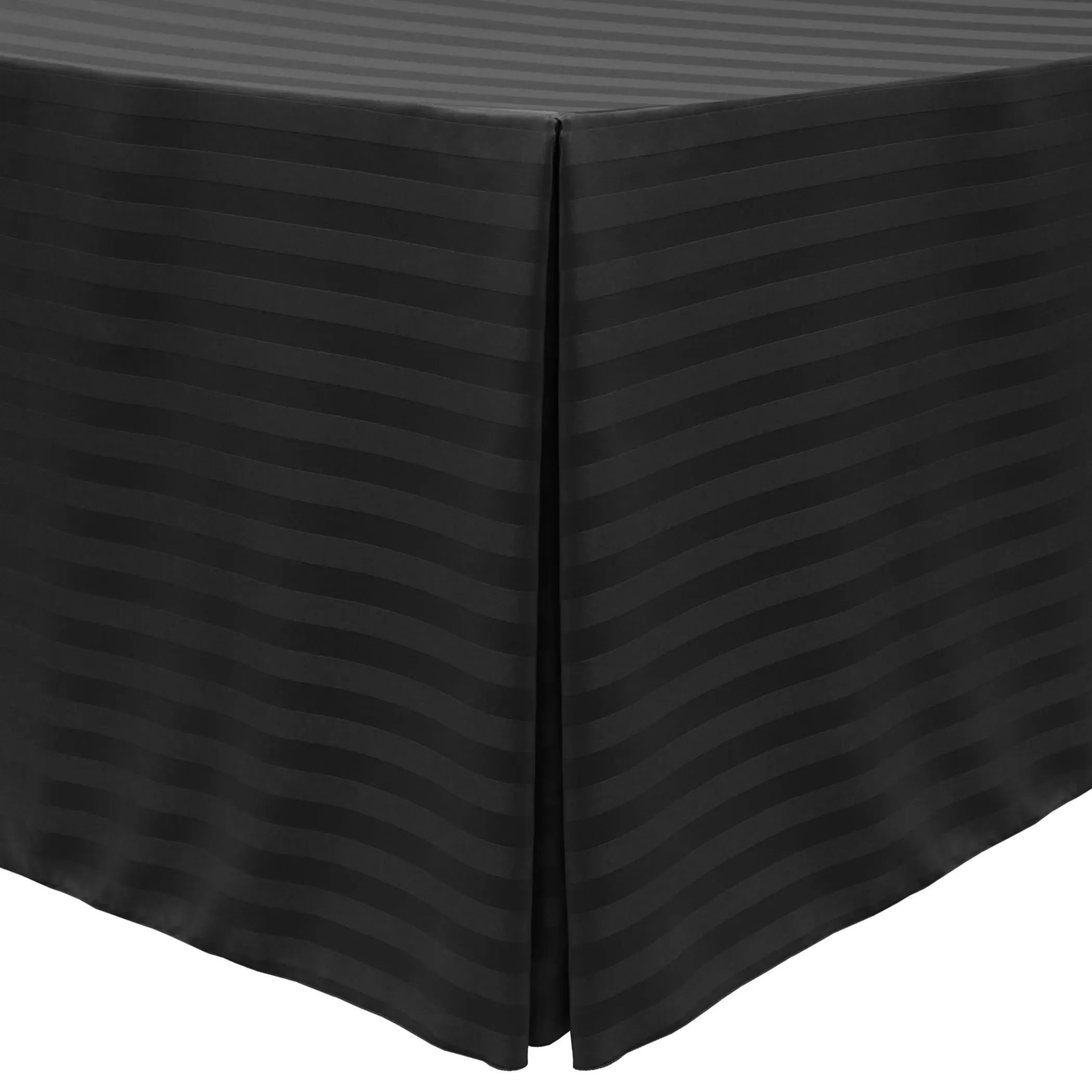 Rectangular Fitted Tablecloth Standard 29" Height Poly Stripe