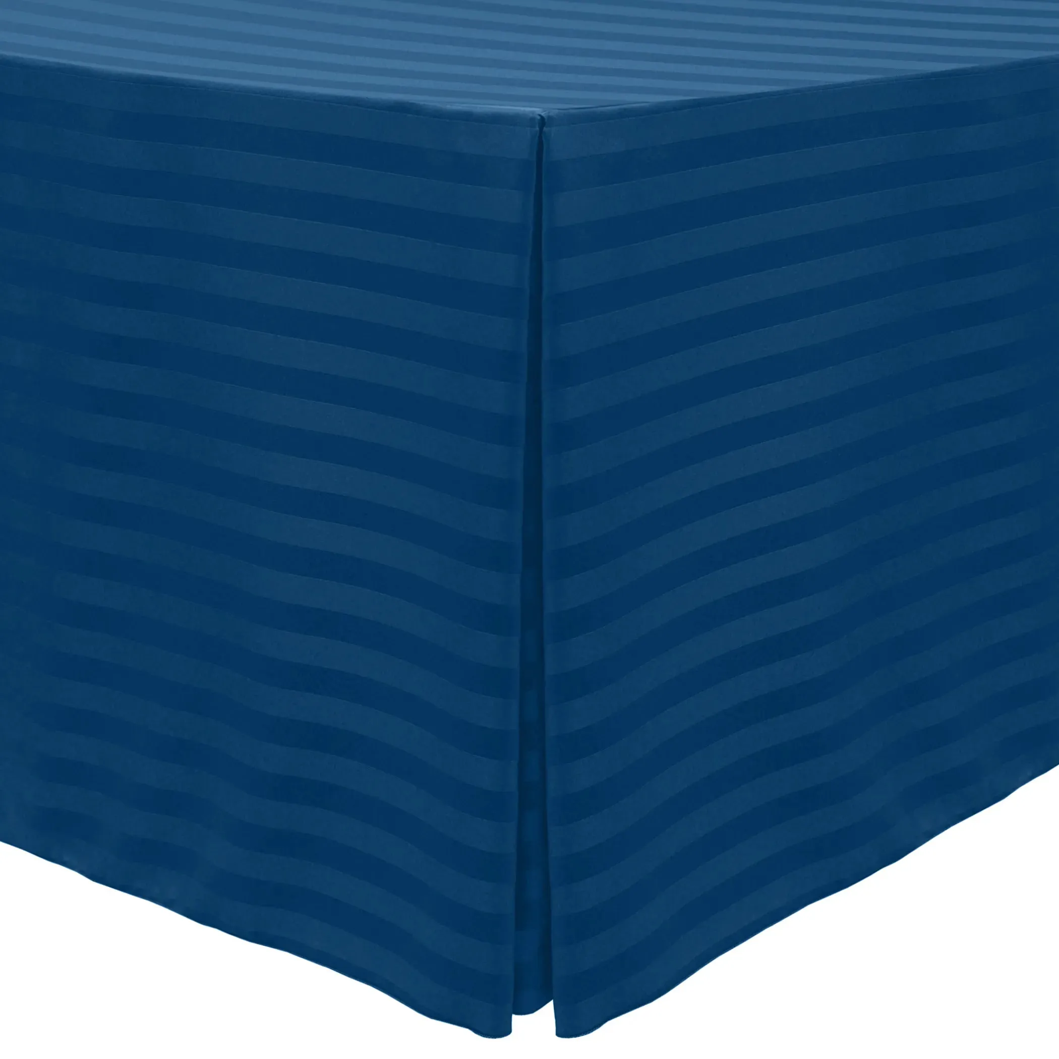 Rectangular Fitted Tablecloth Standard 29" Height Poly Stripe
