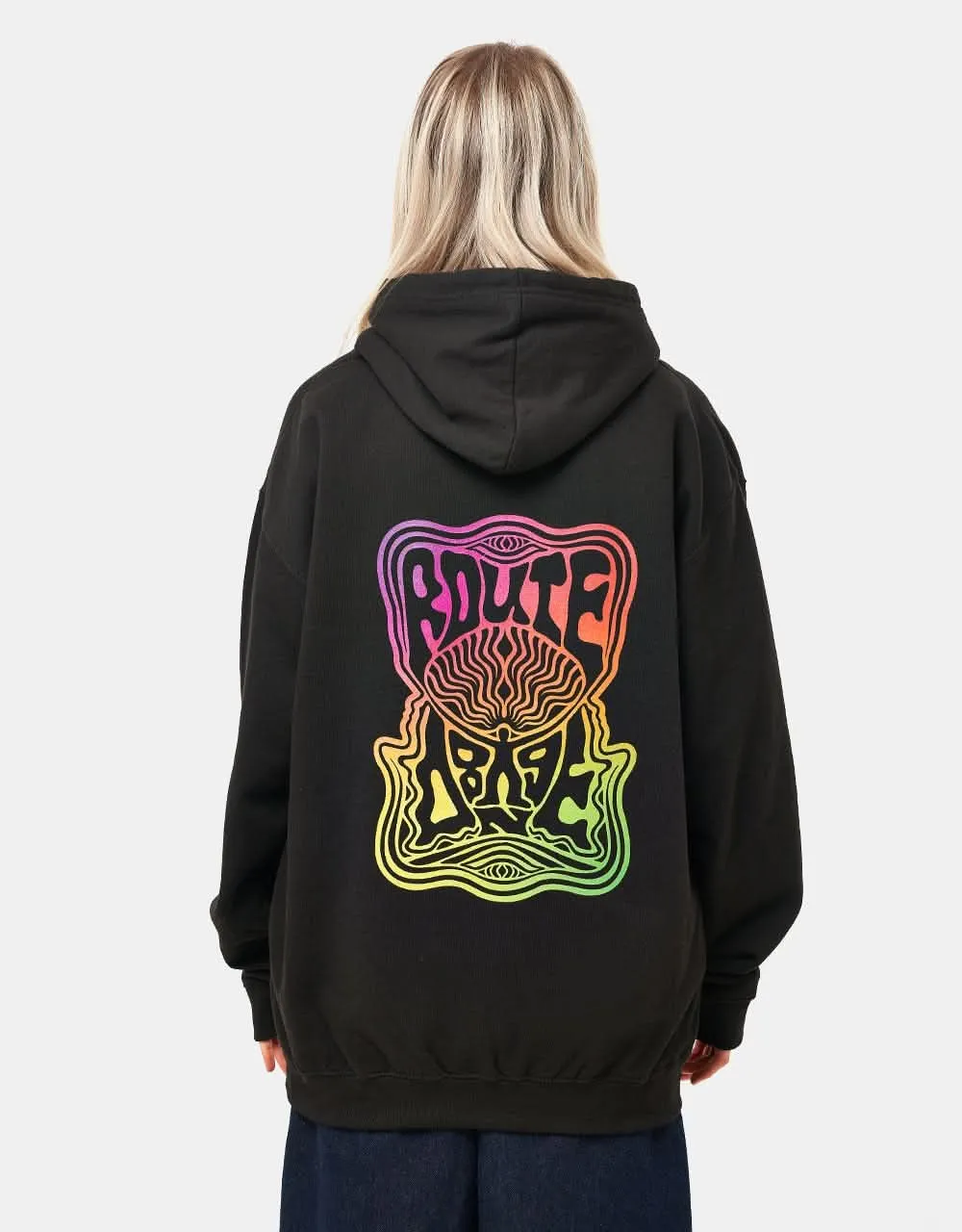Route One Mind Power Pullover Hoodie - Deep Black