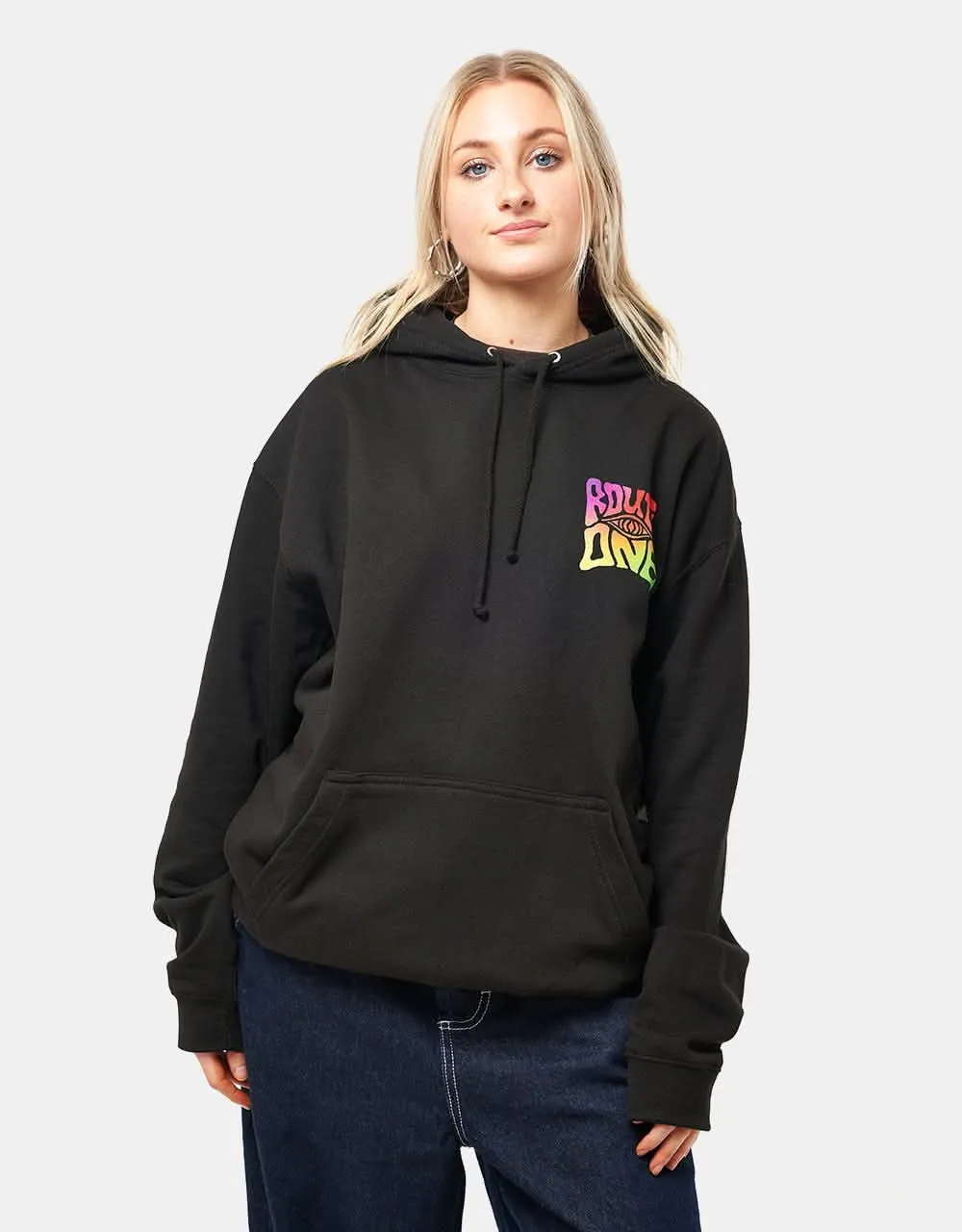 Route One Mind Power Pullover Hoodie - Deep Black