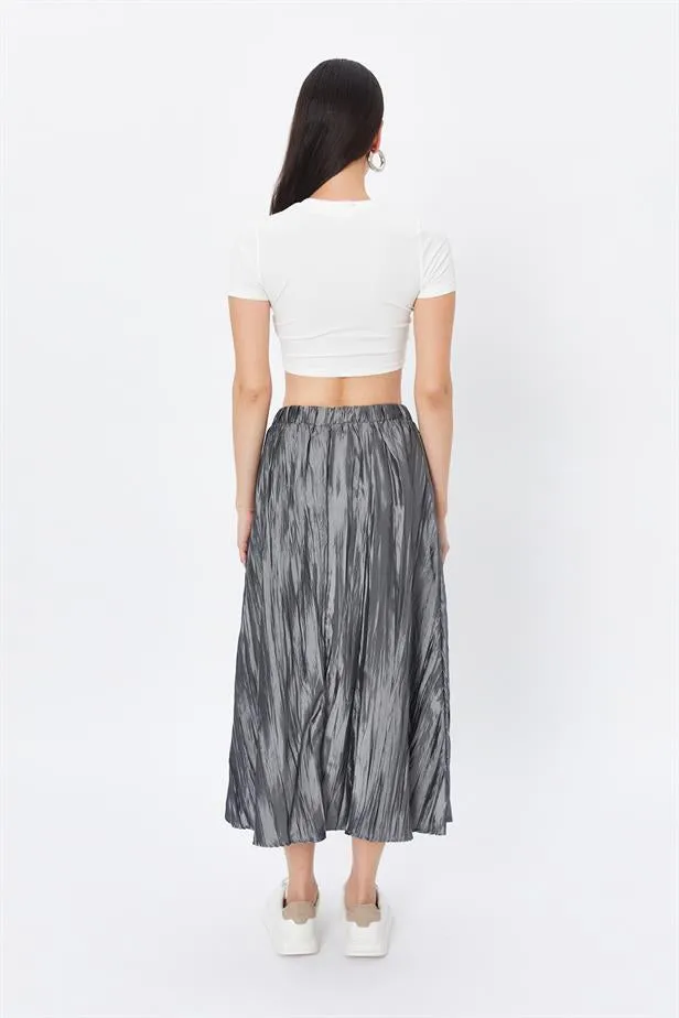 RYN Wholesale Pleated Skirt Gray - Oak Lawn