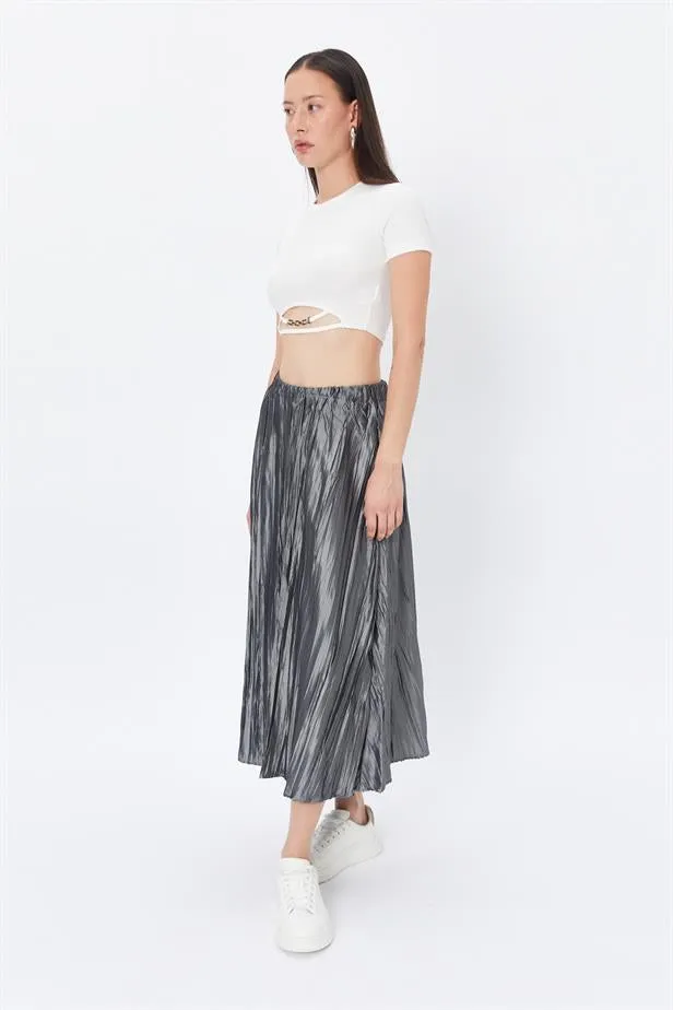 RYN Wholesale Pleated Skirt Gray - Oak Lawn
