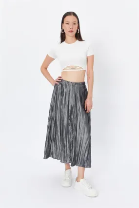 RYN Wholesale Pleated Skirt Gray - Oak Lawn