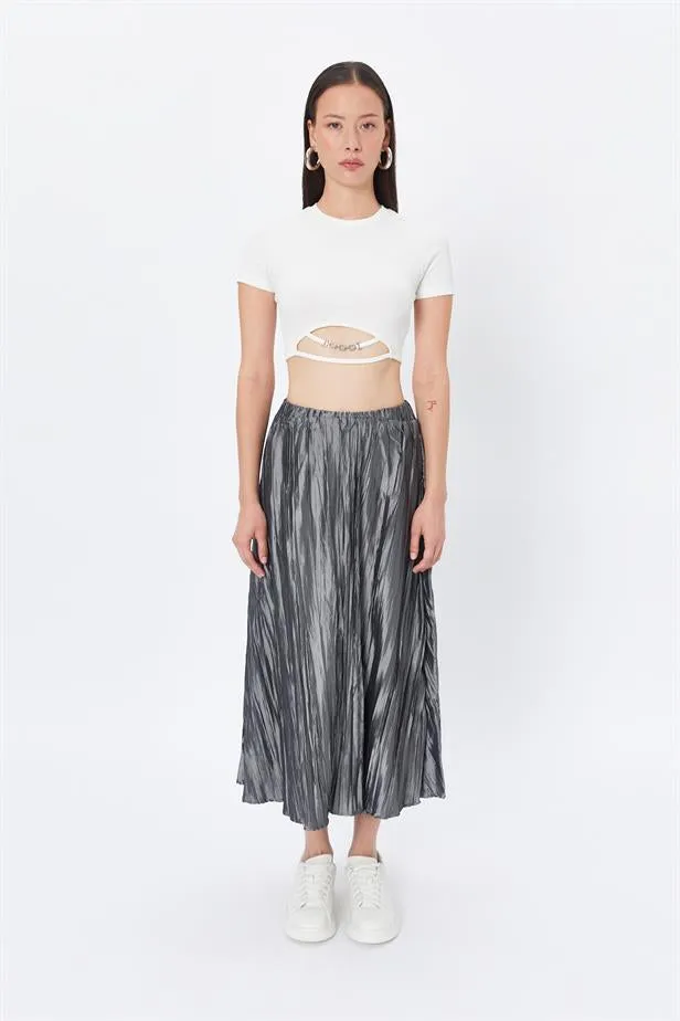 RYN Wholesale Pleated Skirt Gray - Oak Lawn