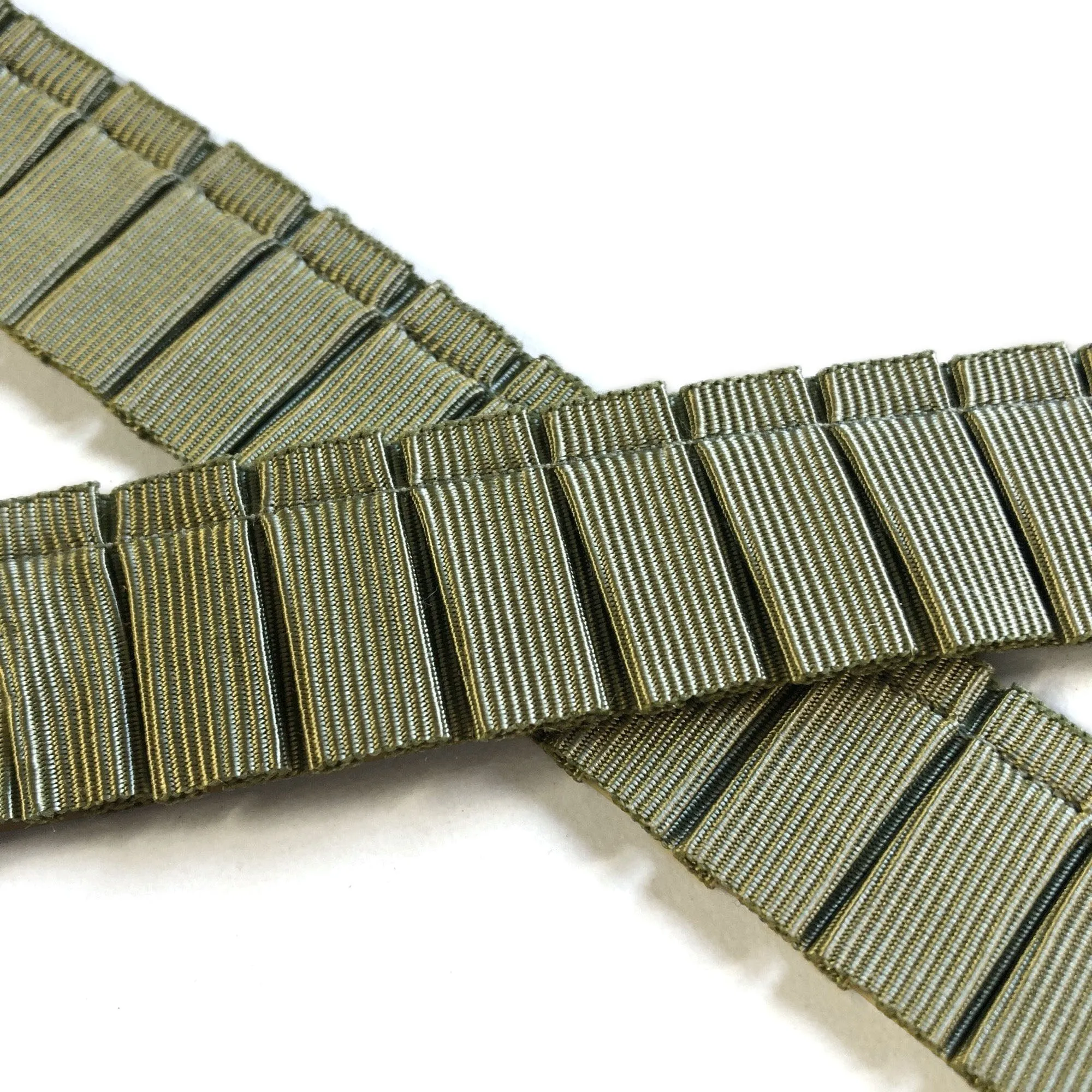 Sage Green High Quality Decorative Pleated Ribbon Trim by the yard
