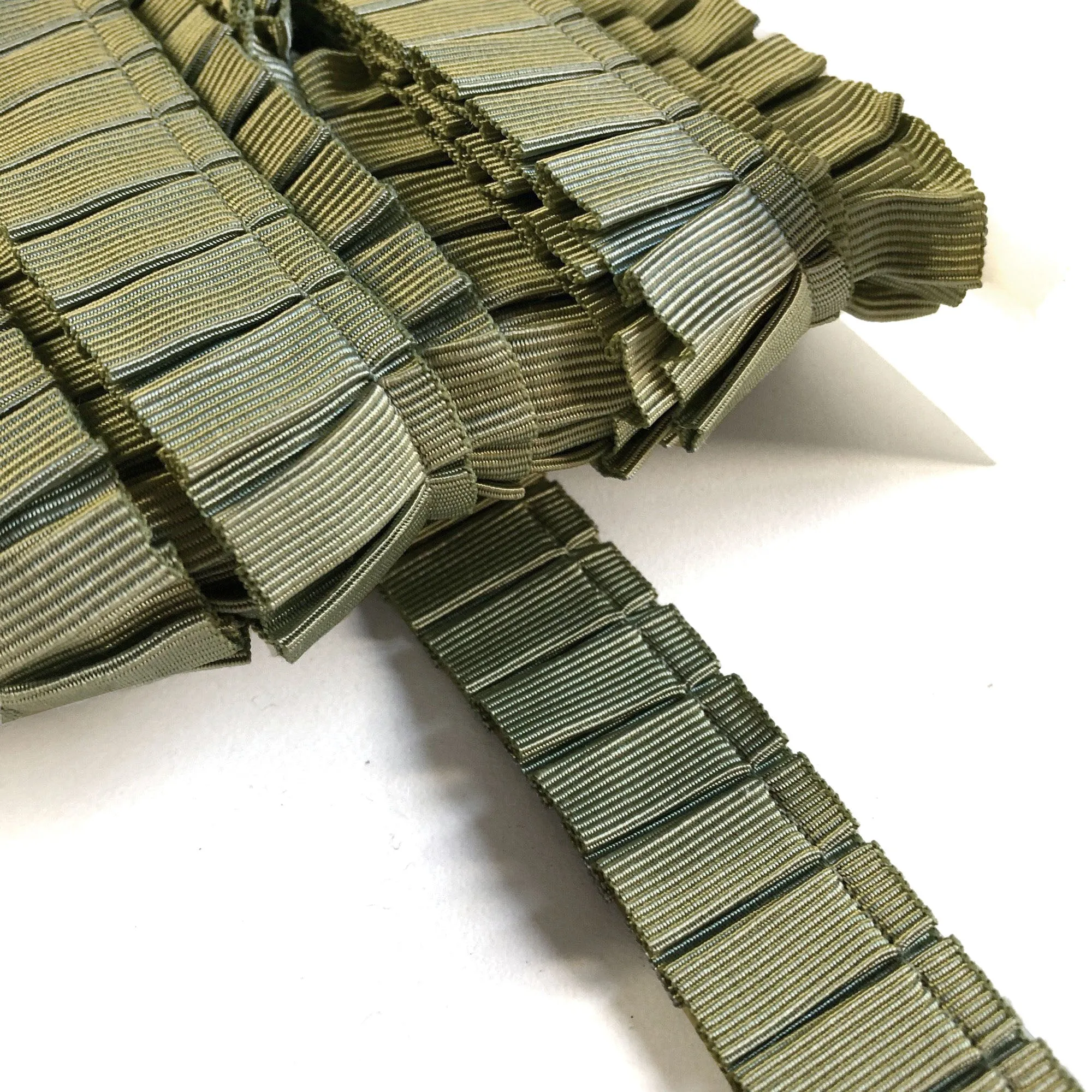 Sage Green High Quality Decorative Pleated Ribbon Trim by the yard