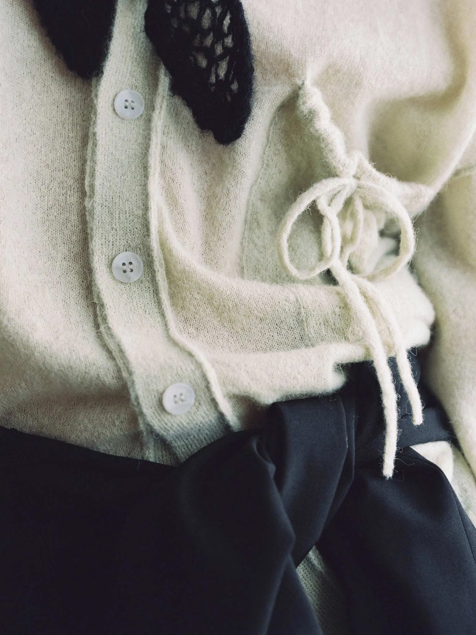 Sasayaki Baby alpaca cardigan