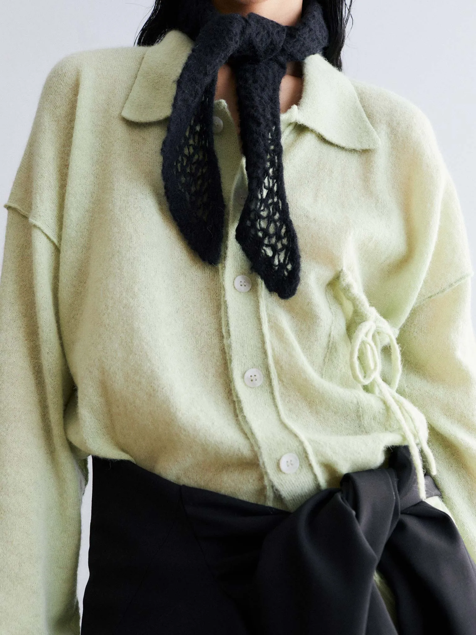Sasayaki Baby alpaca cardigan