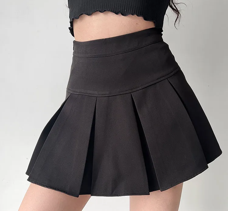 sealbeer - Academia High-Waisted Pleated Skirt