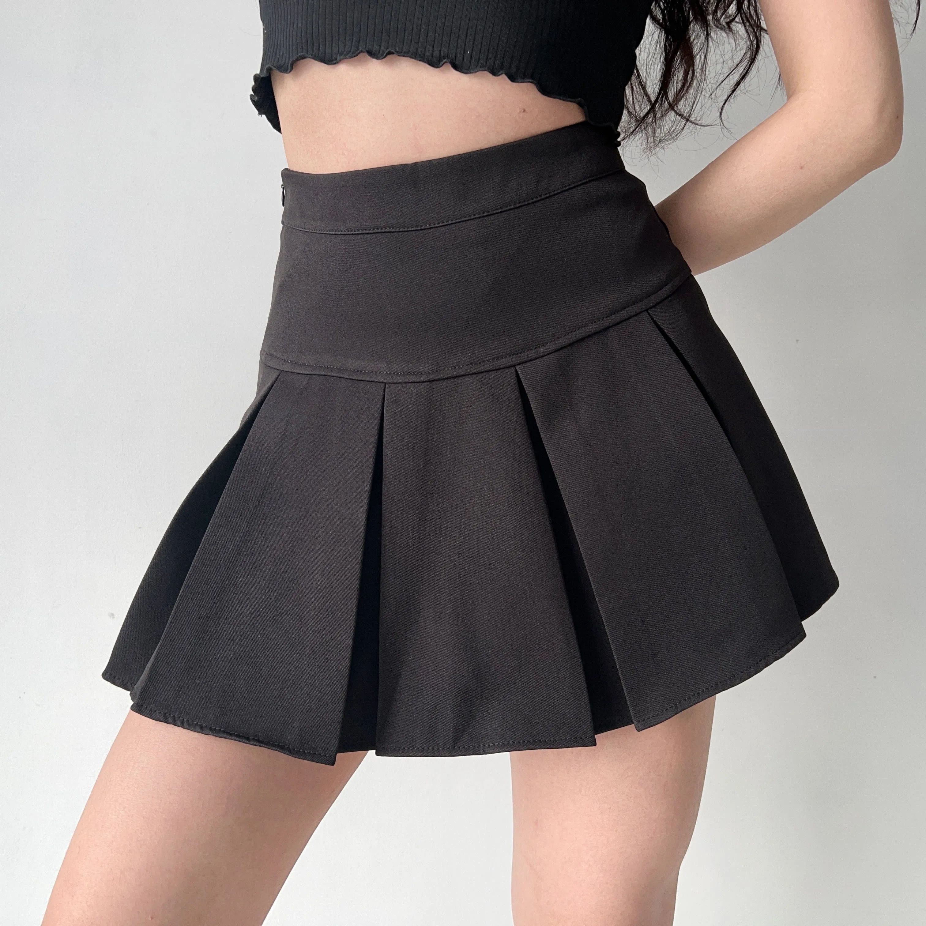 sealbeer - Academia High-Waisted Pleated Skirt