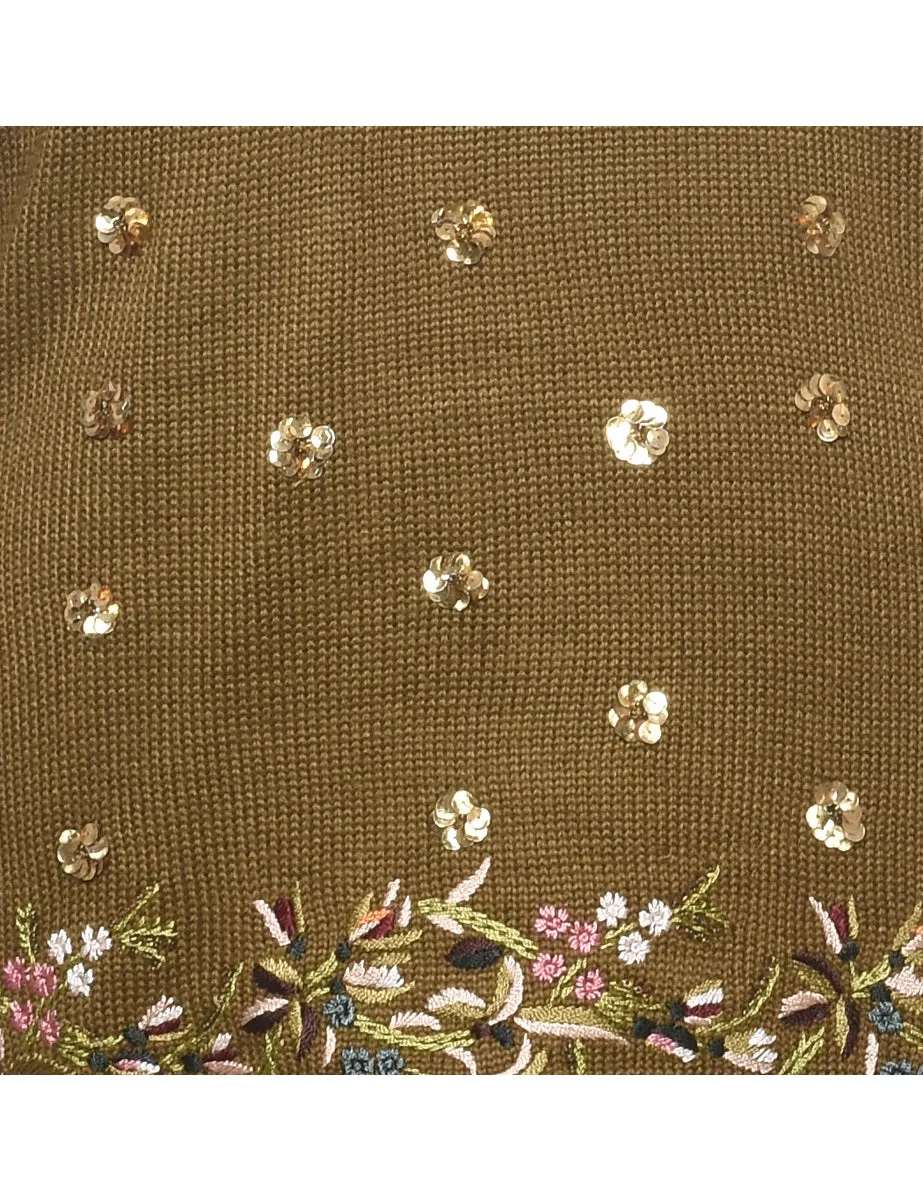 Sequined Jumper - M
