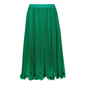 SIERRA EMERALD PLEATED MIDI SKIRT