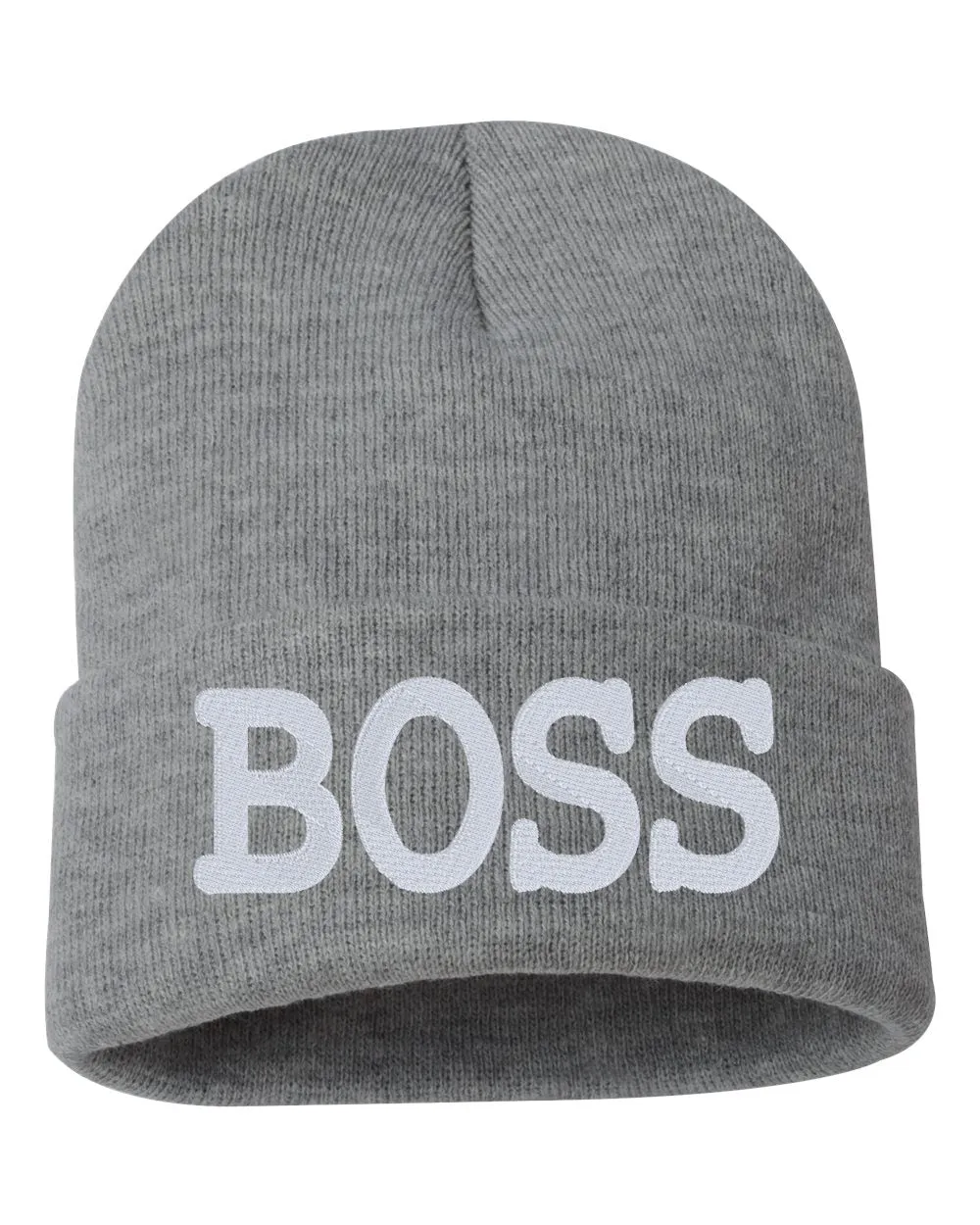 SKI HAIR DON'T CARE Embroidered Cuffed Beanie Hat