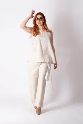 Sleeveless Linen Top RAMIRO