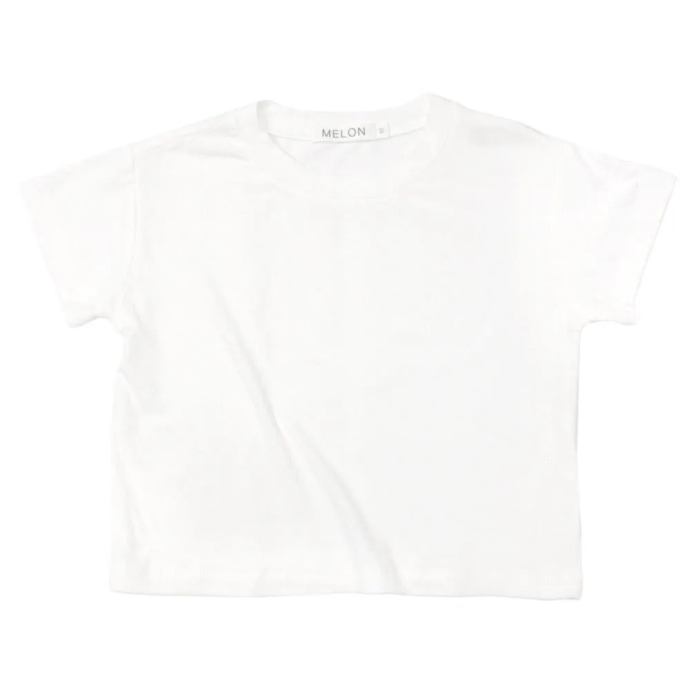 Soft Cotton Basic Tee, Daisy White