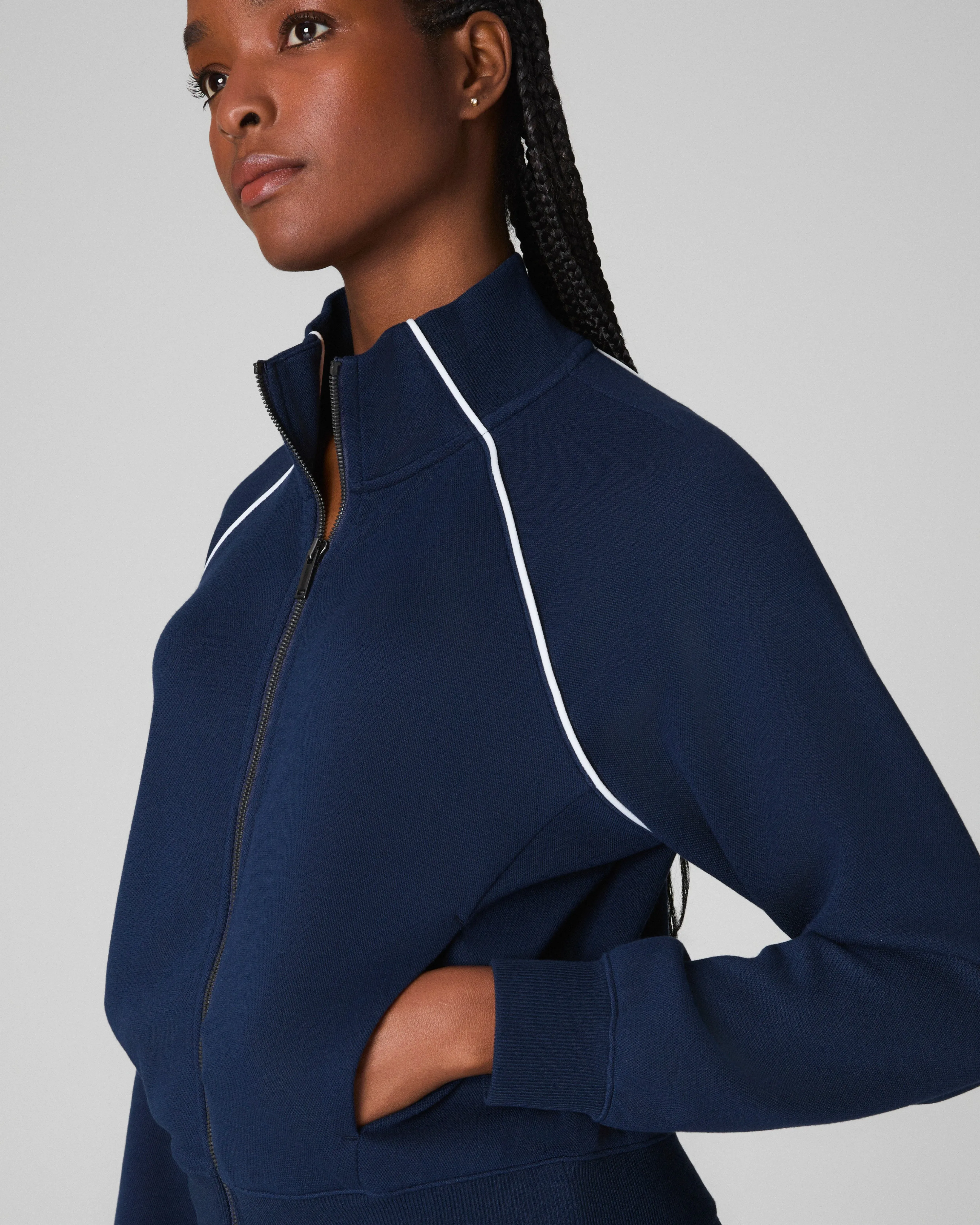 SPANX® AirEssentials Pique Full Zip Track Jacket