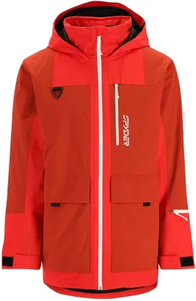 Spyder Mens Clothing Field Ski Jacket Red