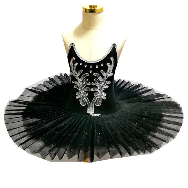 Stiff Ballet Tutu Skirt Swan Lake Costume Young Girls Stage Professional Dance Wear