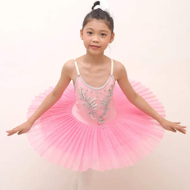 Stiff Ballet Tutu Skirt Swan Lake Costume Young Girls Stage Professional Dance Wear