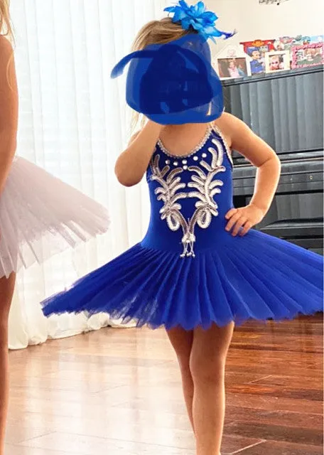 Stiff Ballet Tutu Skirt Swan Lake Costume Young Girls Stage Professional Dance Wear
