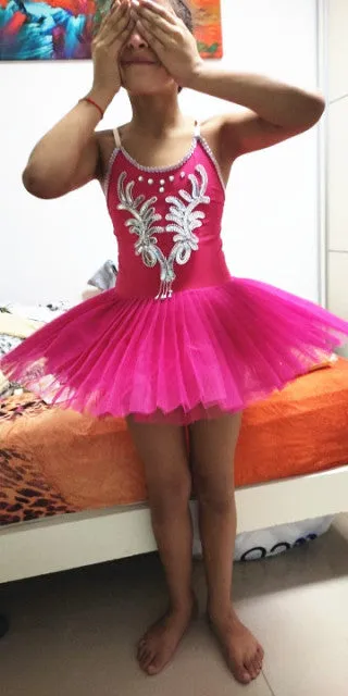 Stiff Ballet Tutu Skirt Swan Lake Costume Young Girls Stage Professional Dance Wear