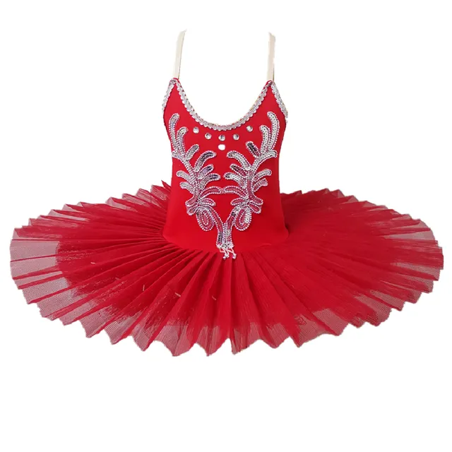 Stiff Ballet Tutu Skirt Swan Lake Costume Young Girls Stage Professional Dance Wear
