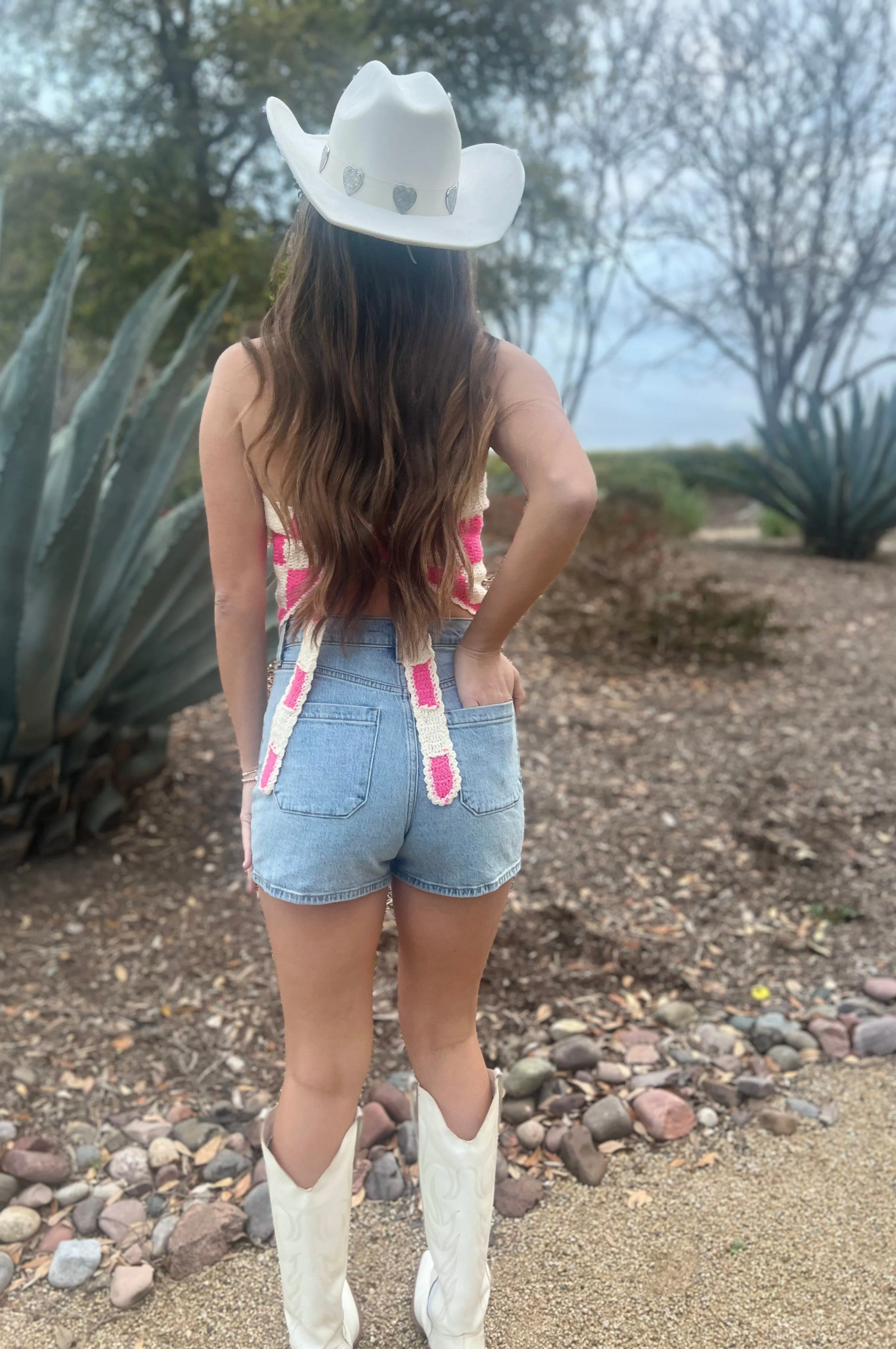 Strawberries and Cream Bandana Top Pink and Cream