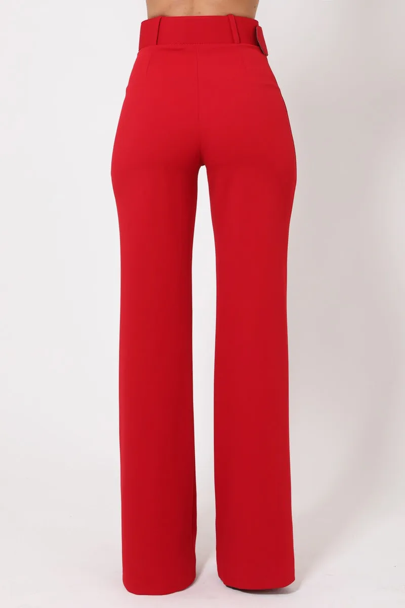 Tara Belted High Waist Pants