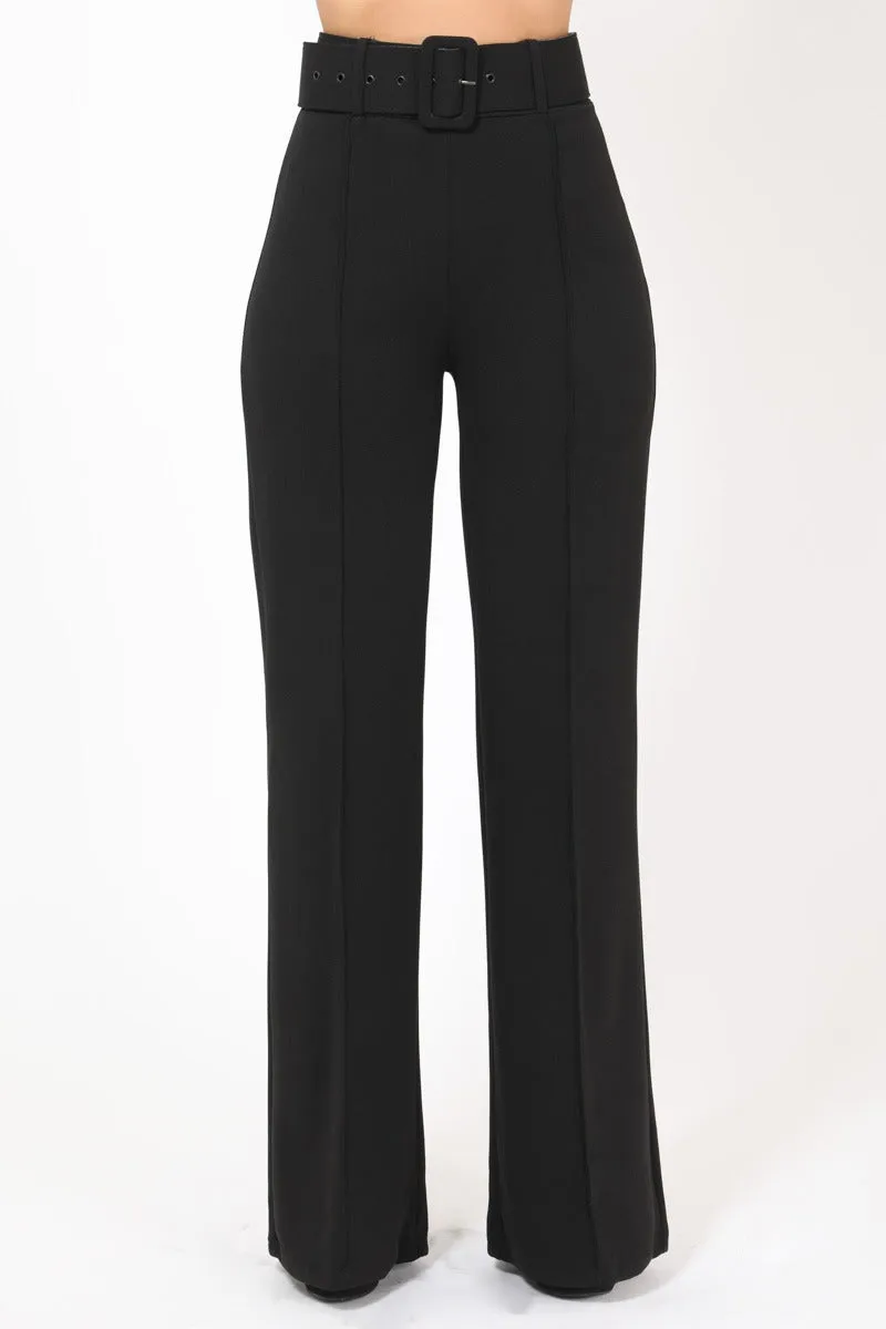 Tara Belted High Waist Pants