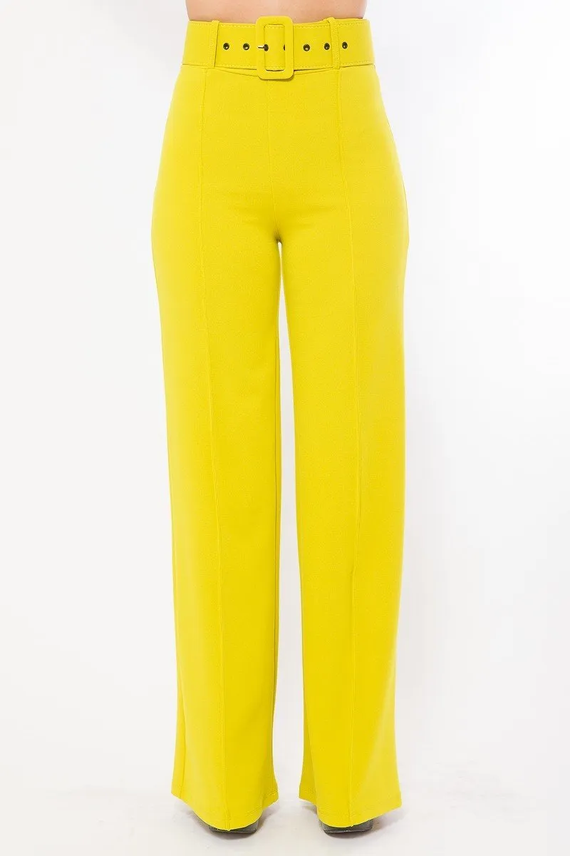 Tara Belted High Waist Pants