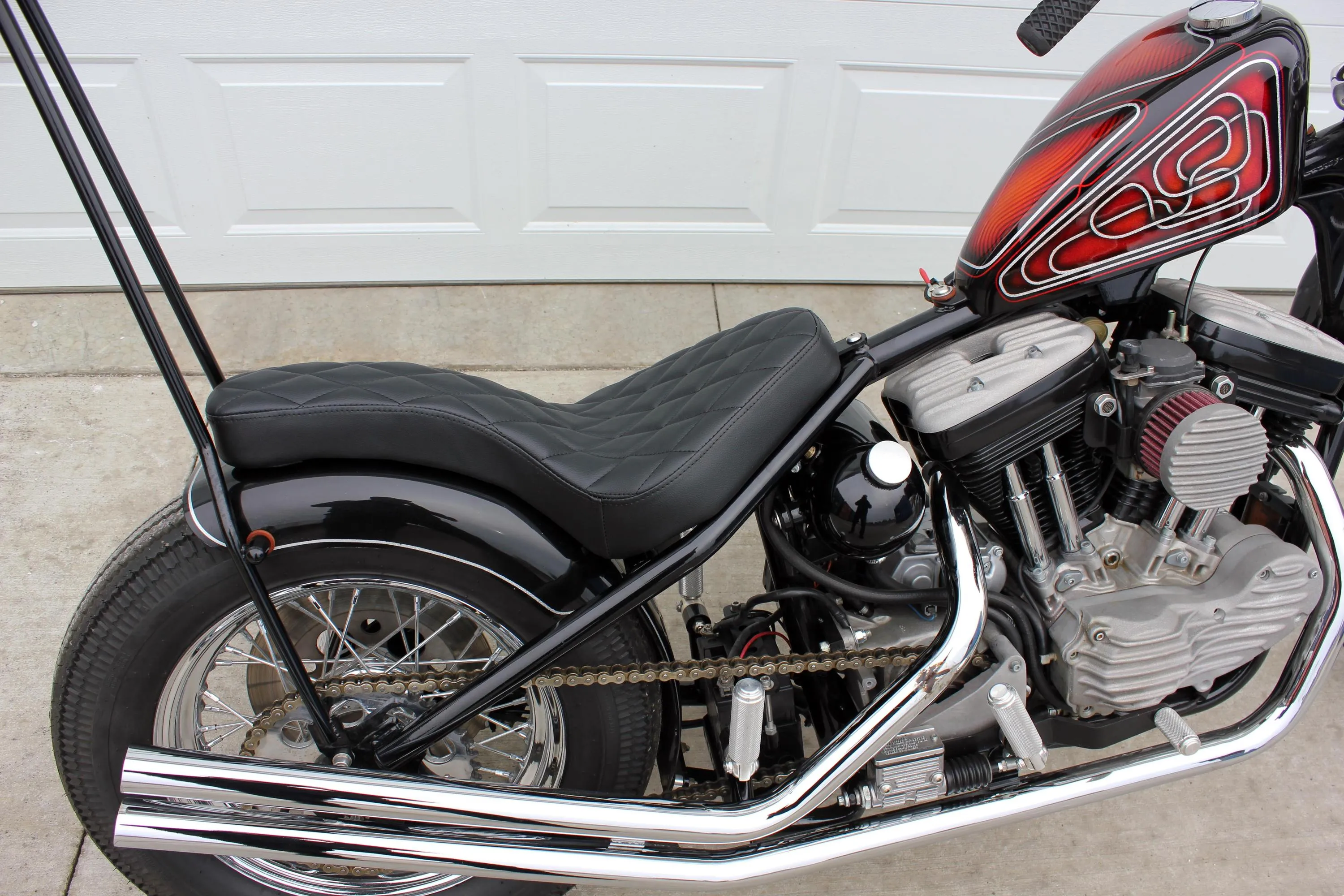 TC Bros. Hardtail Rigid Cobra Seat Black Diamond