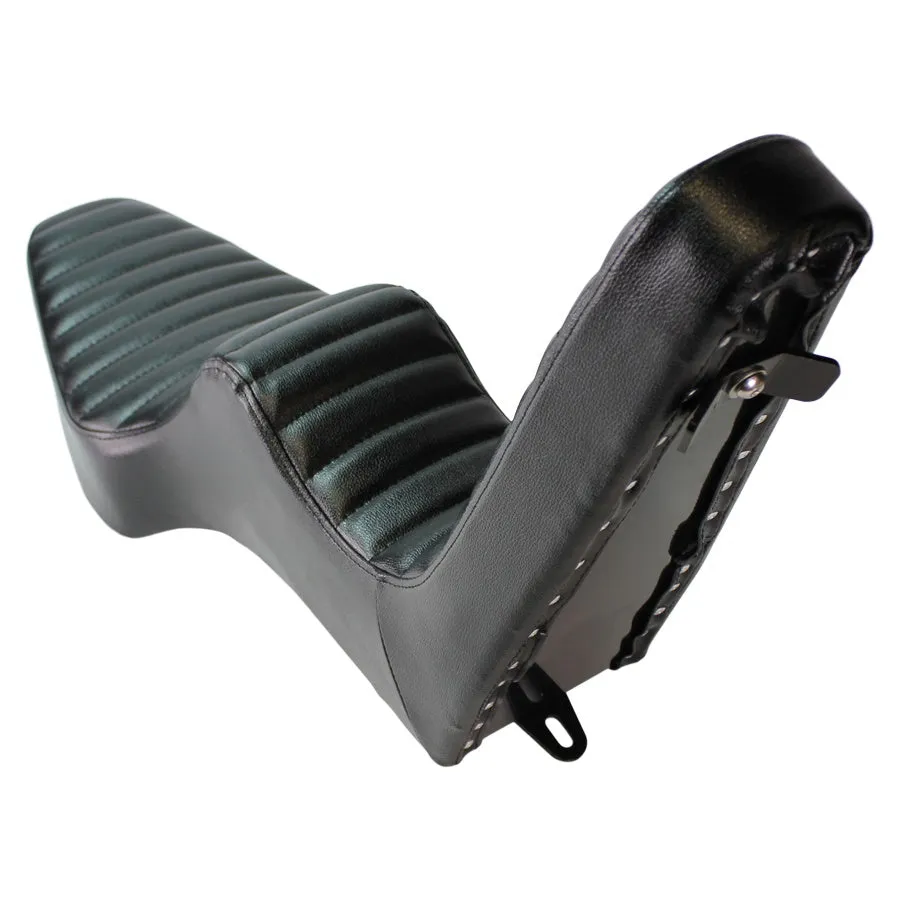 TC Bros. Sportster King & Queen Seat fits 1994-2003 Black Pleated