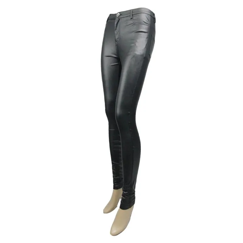 'Tell-Tale Heart' Casual Punk Leather Pants