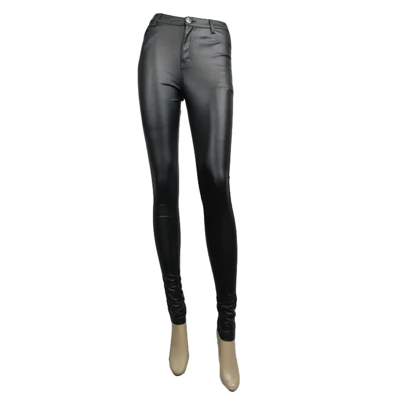 'Tell-Tale Heart' Casual Punk Leather Pants