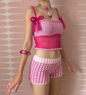 THE BARBIE SET 🎀 handmade top and skirt