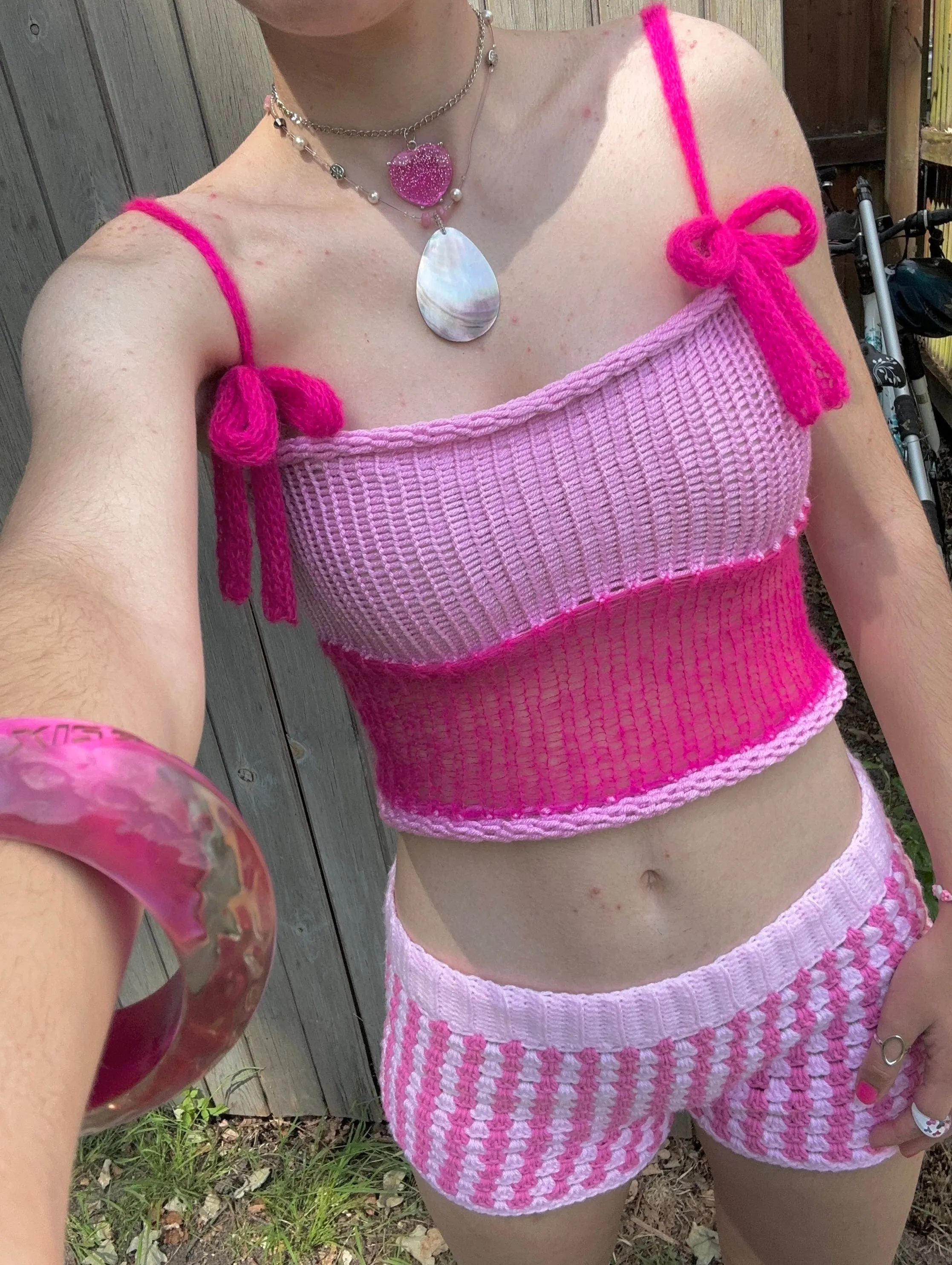 THE BARBIE SET 🎀 handmade top and skirt