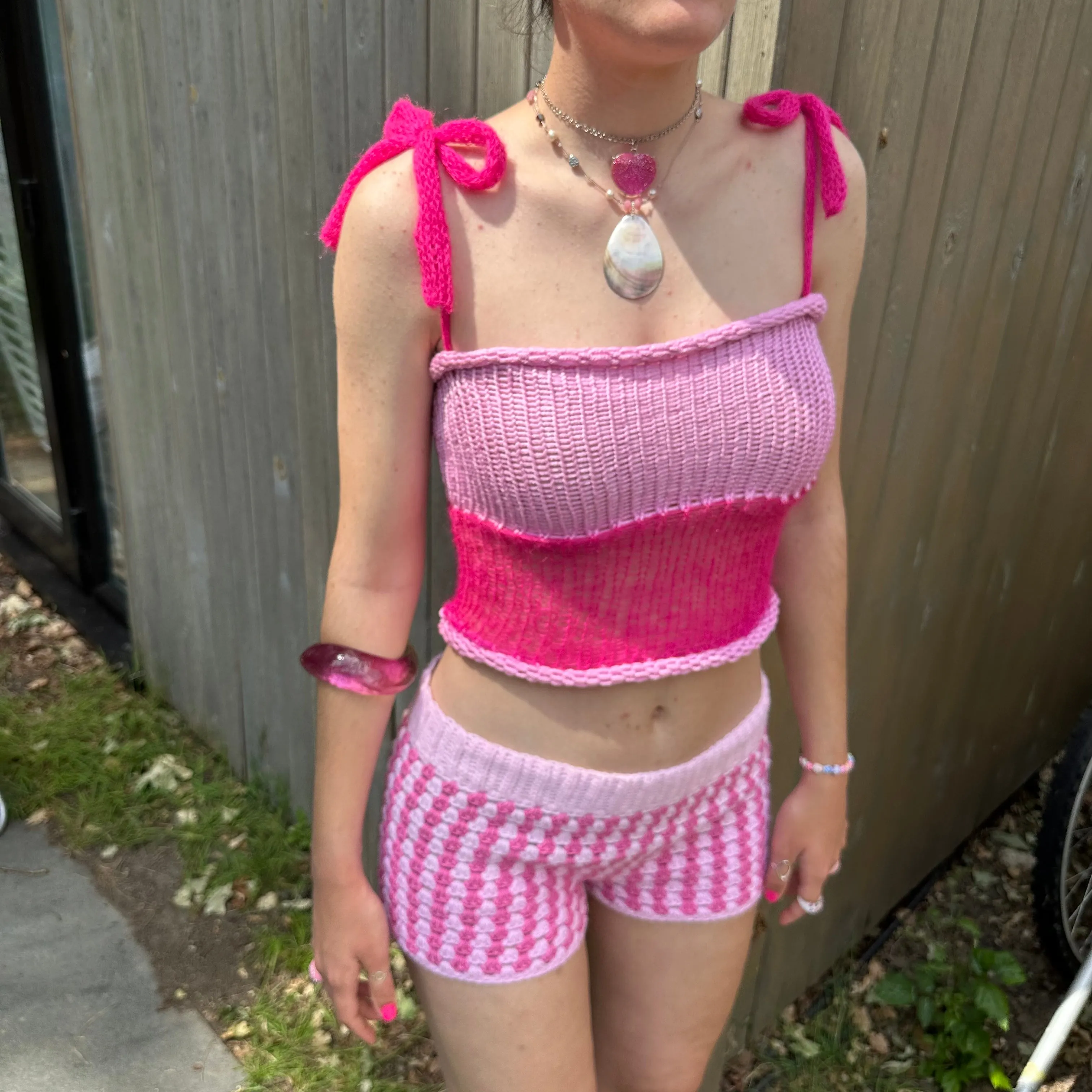 THE BARBIE SET 🎀 handmade top and skirt