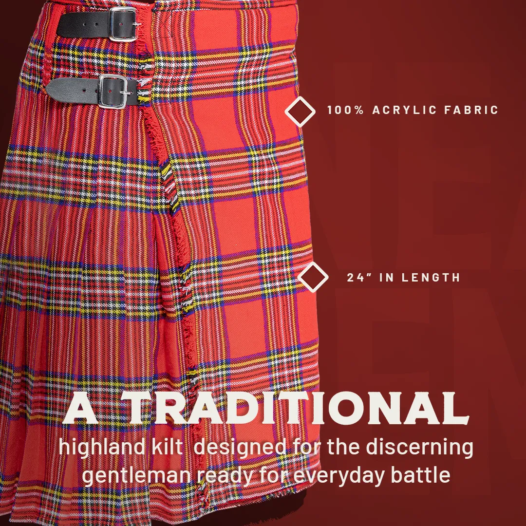 The Laoch Kilt - Hunting Stewart Tartan