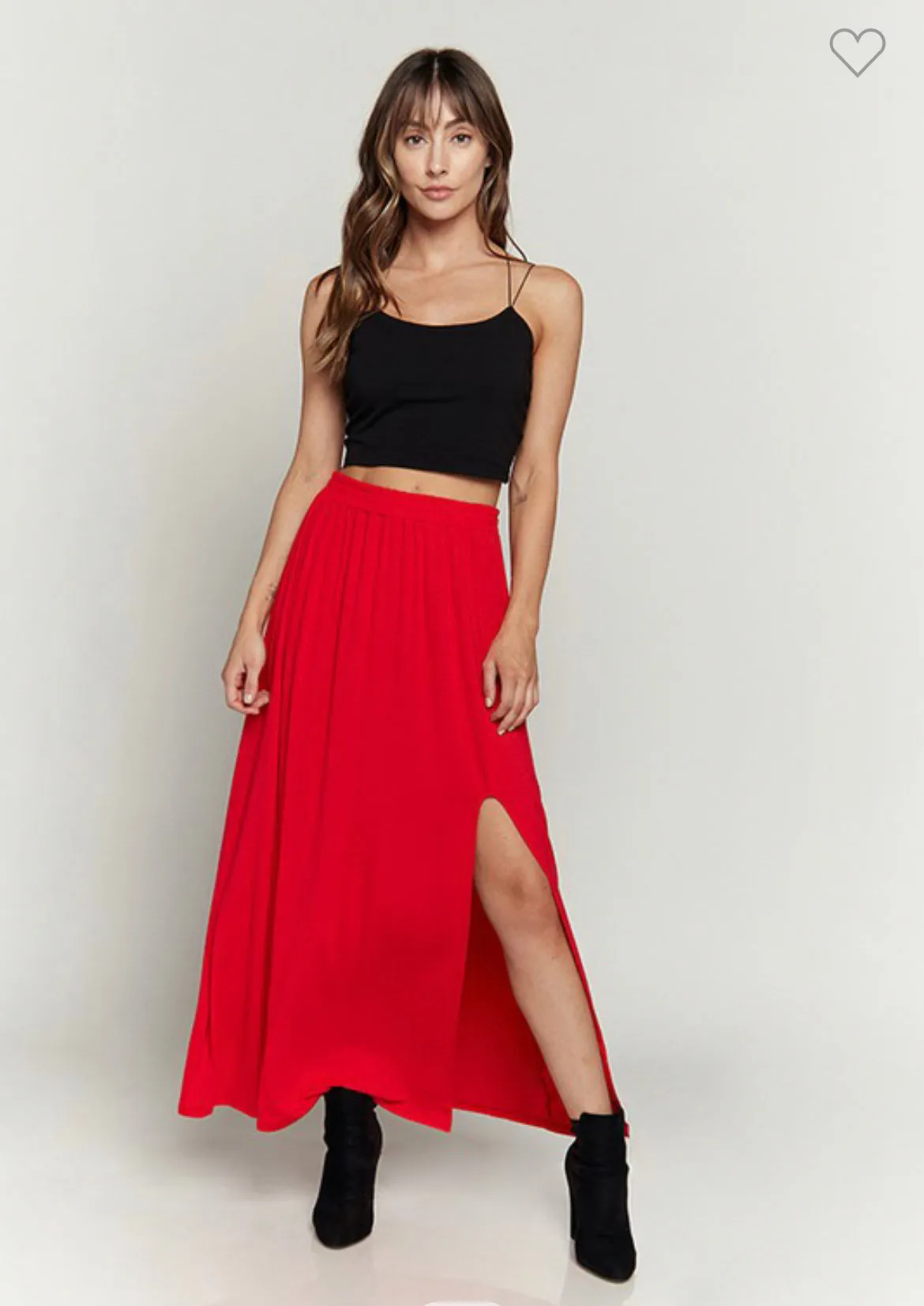 The Runaway June Maxi Skirt Red S-XL