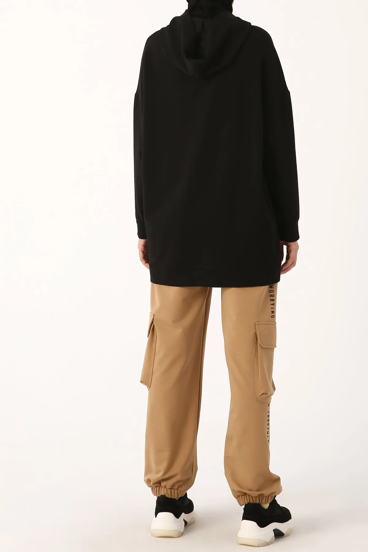 TLD Women Allday Black Hooded Sweat Tunic - Halesowen