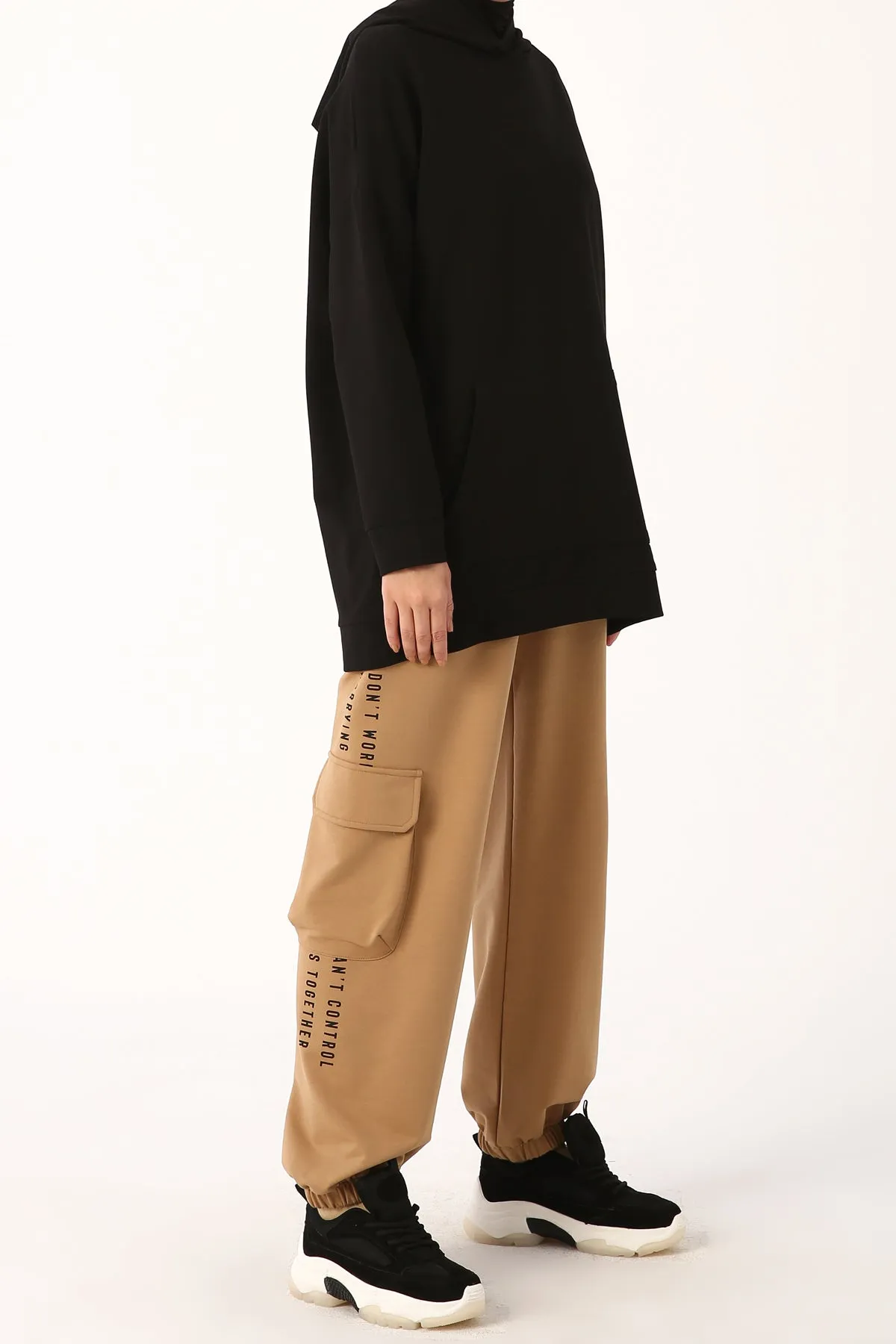 TLD Women Allday Black Hooded Sweat Tunic - Halesowen
