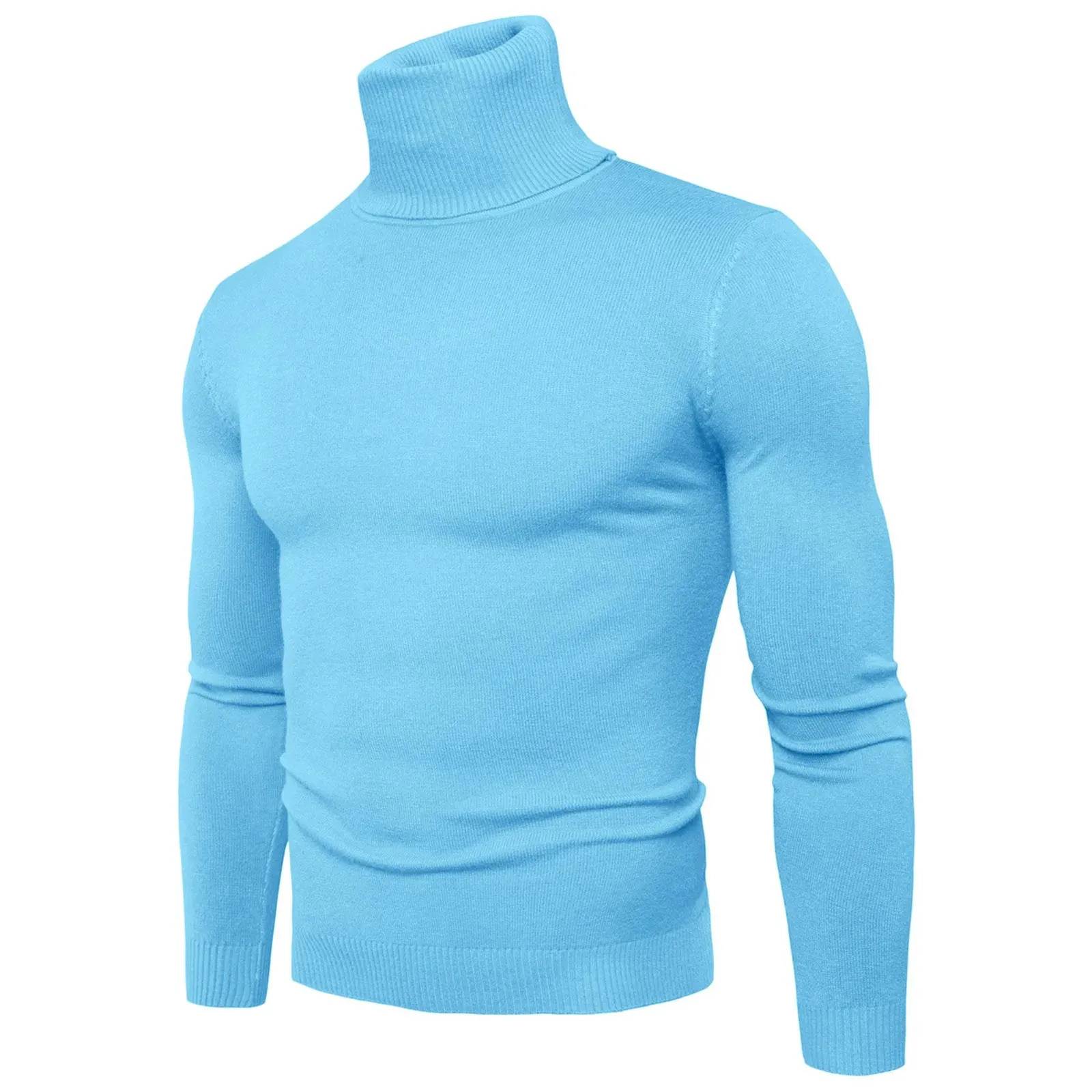 Turtleneck jumper men - Slim fit, Soft knit, Warm, Casual wear