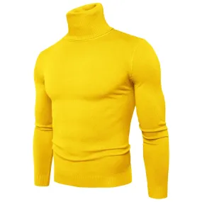 Turtleneck jumper men - Slim fit, Soft knit, Warm, Casual wear