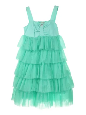 TWINSET Girl's Short flounced pleated tulle dress-231GJ2Q90