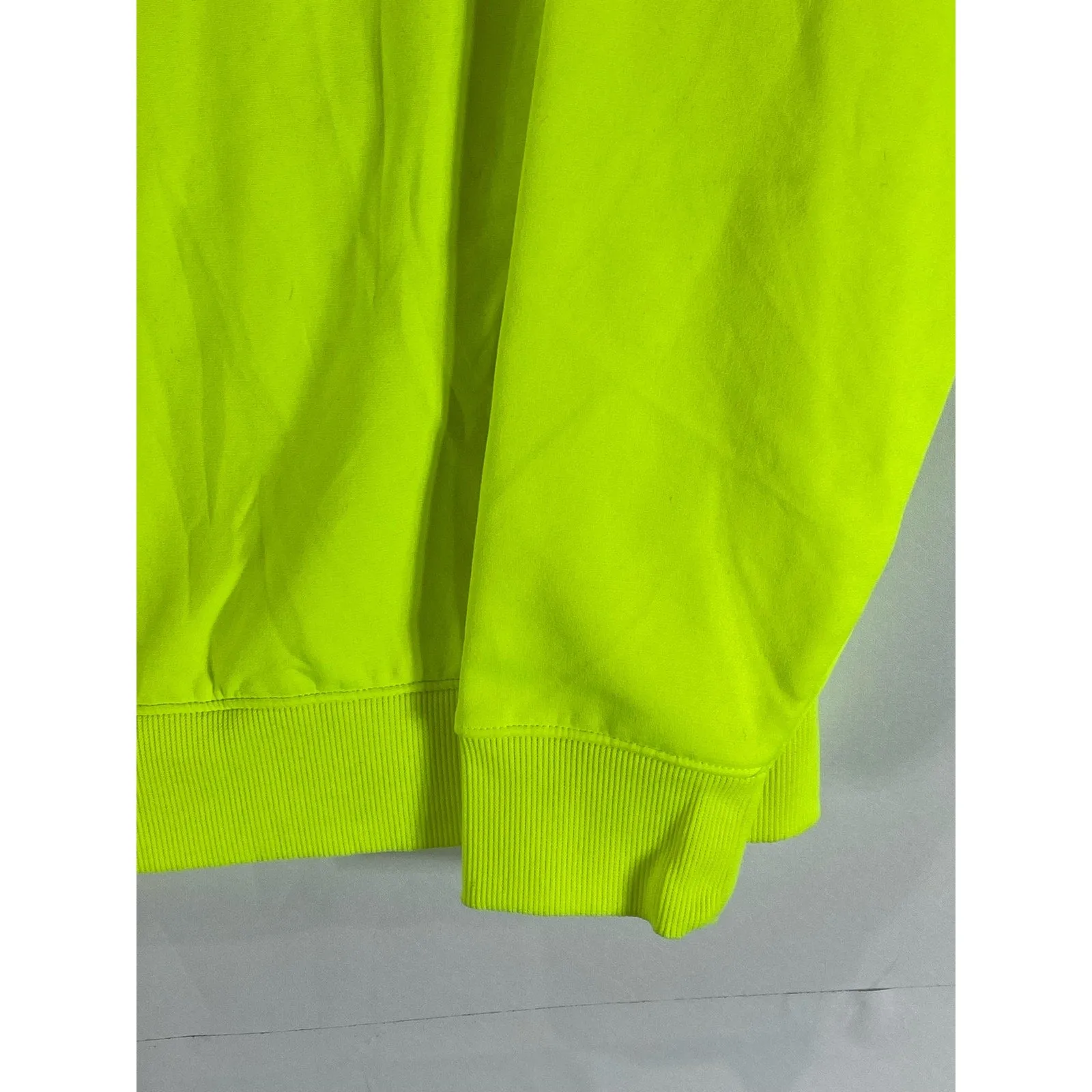 UNDER ARMOUR Women's Neon Lime Green UA Storm Semi-Fitted Pullover Hoodie SZ M